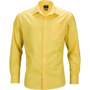 Popeline Business Hemd langarm, bügelleicht mit Brusttasche in 11 verschiedenen Farben