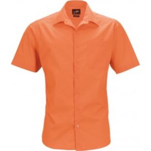 Popeline Business Hemd kurzarm, bügelleicht mit Brusttasche in 11 verschiedenen Farben
