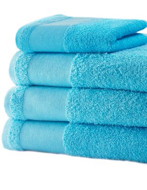 Frottee Handtücher mit glattem Streifen zum Veredeln - Gästetuch, Handtuch, Duschtuch, Badetuch in vielen Farben